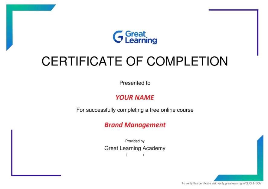 brand management certification 