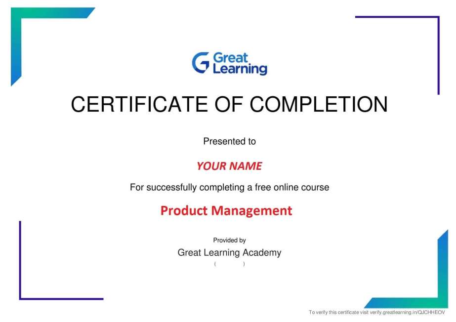 Product Management certification