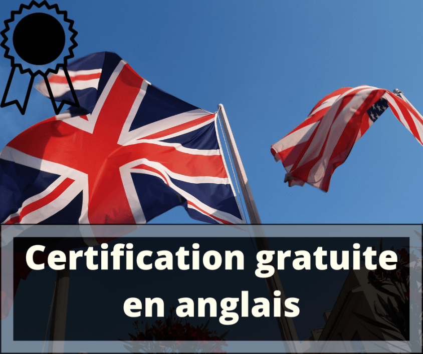 Certification gratuite en anglais 